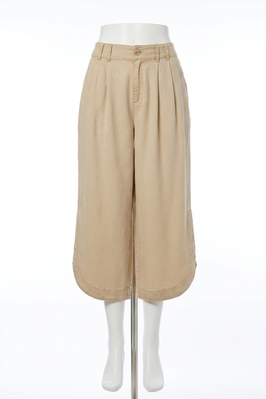 NEW TRIBAL flowy pleated pant in dusty sand